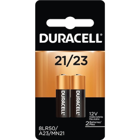 Duracell Specialty Alkaline Keyless Entry Batteries, 12V, PK2 MN21B2PK09